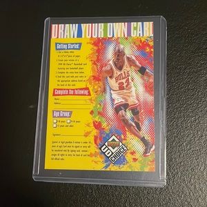 Michael Jordan UD Choice upper deck Draw Your Own Card NM